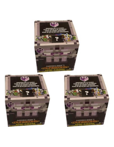 Paquete de Mini Figuras Misteriosas Minecraft Dungeons Serie 24 - 3 Paquetes