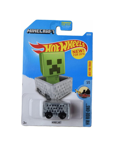 Carrito Hot Wheels Minecraft 1:64 Mattel Metal 60.78g