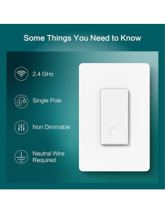 Interruptor Inteligente TREATLIFE WiFi 2.4GHz Paquete de 4 2