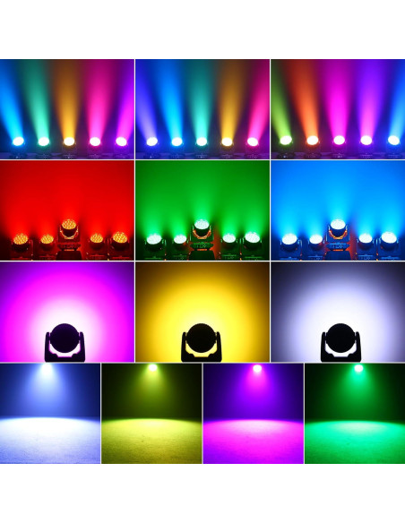 HOLDLAMP Luz de Cabeza Móvil 19x15W RGBW DMX para Eventos