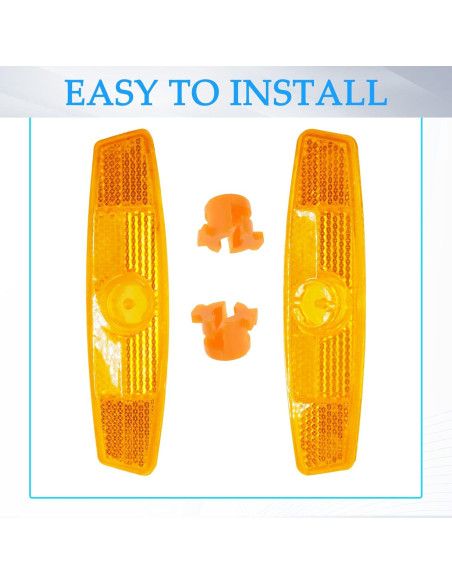 Reflectores de Bicicleta Coufce Amarillos x 4 - Seguridad Nocturna