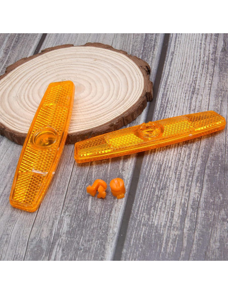 Reflectores de Bicicleta Coufce Amarillos x 4 - Seguridad Nocturna