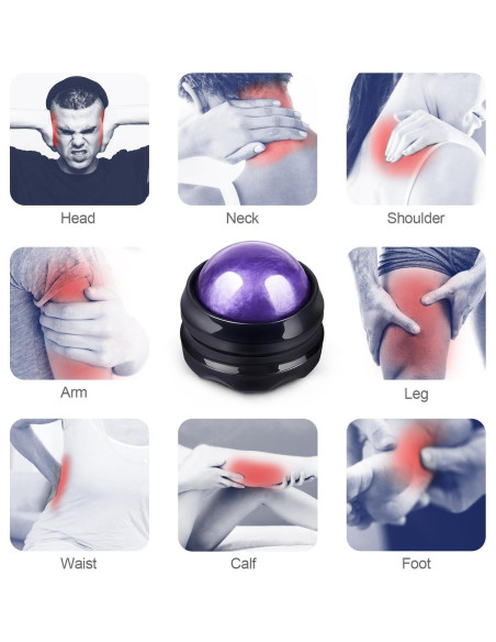 Rodillo de Masaje Manual Solacium - Alivio Muscular y Estrés