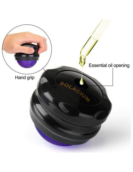 Rodillo de Masaje Manual Solacium - Alivio Muscular y Estrés