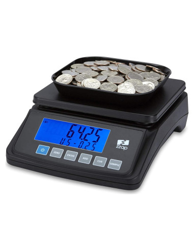 Balanza de Conteo de Monedas ZZap MS10 - 3 KG, Precisión 0.5g