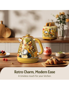 Hervidor Eléctrico Hazel Quinn 1.7L 1200W Acero Inoxidable 2