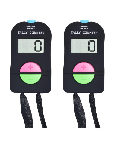 Contador Manual Electrónico VANVENE 2 Pcs, Suma y Resta, 1119