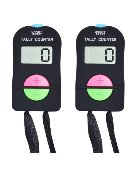 Contador Manual Electrónico VANVENE 2 Pcs, Suma y Resta, 1119