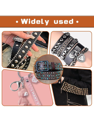 180 Remaches de Cuero 10mm Kogyxe - 3 Colores + Herramientas