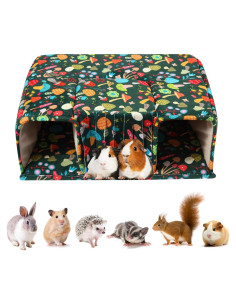 Escondite para Cobayas PETSPLANET con Túneles y Cama Suave