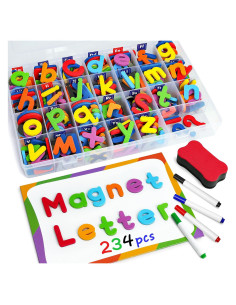 Letras Magnéticas Coogam 234 Pcs Juego Educativo Multicolor