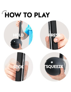 Otamatone Deluxe Otamatone Negro Portátil Musical 388g 2