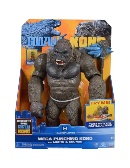 Figura Mega Kong 33 cm con Luces y Sonidos Playmates Figura Mega Kong 33 cm con Luces y Sonidos Playmates