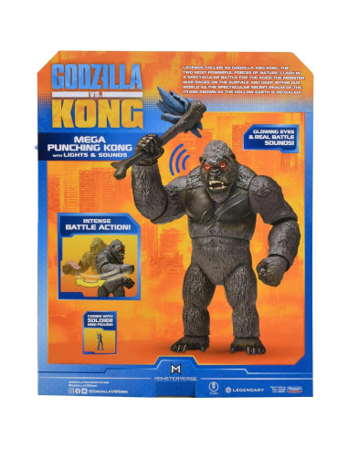Figura Mega Kong 33 cm con Luces y Sonidos Playmates