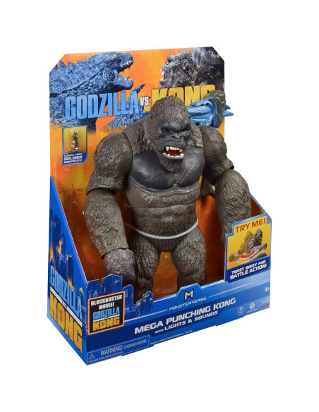 Figura Mega Kong 33 cm con Luces y Sonidos Playmates Figura Mega Kong 33 cm con Luces y Sonidos Playmates