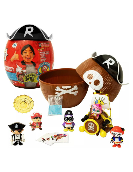 Huevo Misterioso Gigante de Pirata Bonkers - 10 Juguetes Sorpresa