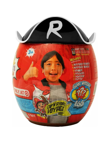 Huevo Misterioso Gigante de Pirata Bonkers - 10 Juguetes Sorpresa