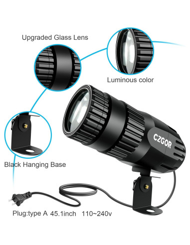 Paquete de 3 luces LED Czgor 15W RGBW para fiestas