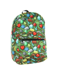 Mochila para Laptop Minecraft Bioworld 43x33x13 cm