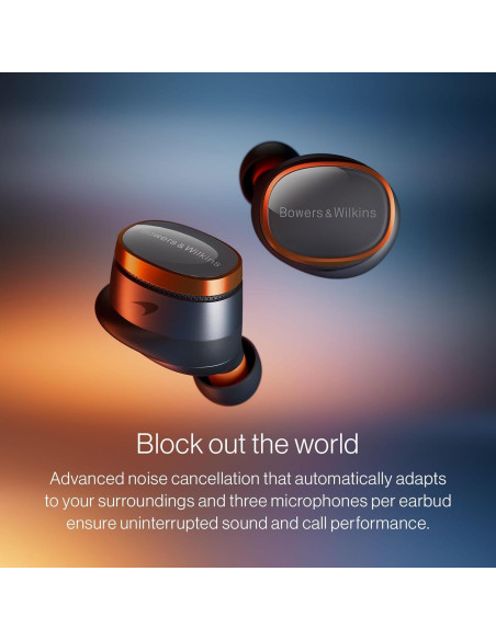 Auriculares Inalámbricos Bowers & Wilkins Pi8 McLaren - Bluetooth 5.2