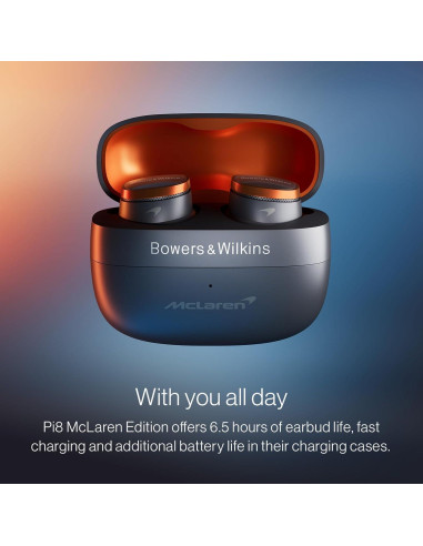 Auriculares Inalámbricos Bowers & Wilkins Pi8 McLaren - Bluetooth 5.2