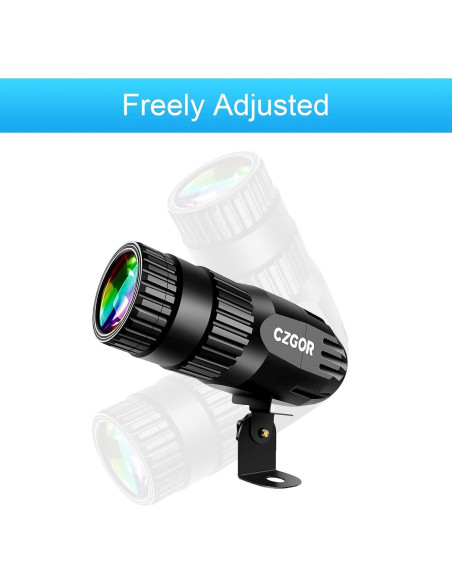 Paquete de 3 luces LED Czgor 15W RGBW para fiestas