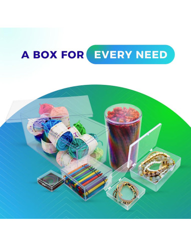 10 Cajas de Almacenamiento de Cartas Transparentes Gary Plastic