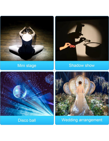 Paquete de 3 luces LED Czgor 15W RGBW para fiestas