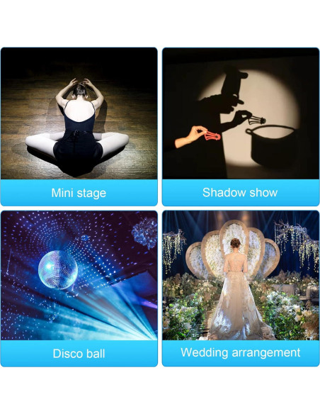 Paquete de 3 luces LED Czgor 15W RGBW para fiestas