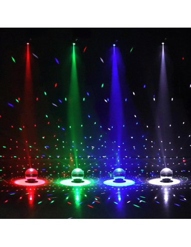 Paquete de 3 luces LED Czgor 15W RGBW para fiestas