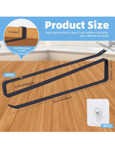 Organizador de Tapas de Tazas Mecyfaty - Soporte Bajo Gabinete 2