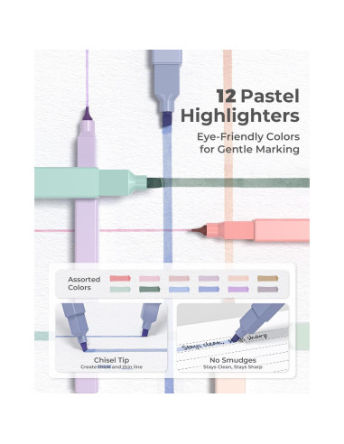 Suministros Escolares Cuatro Dulces 45 PCS Estuche Negro