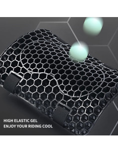 Cojín de Gel para Asiento de Motocicleta ELCYCO 28x21 cm 2