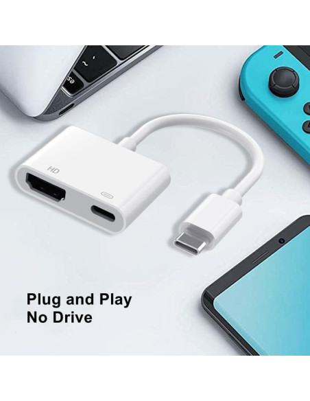 Adaptador USB C a HDMI 4K 60Hz para iPhone 15/16 - Airsky Adaptador USB C a HDMI 4K 60Hz para iPhone 15/16 - Airsky