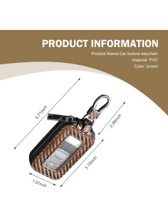 Funda de Llave de Coche Shakas Fibra de Carbono Café 2