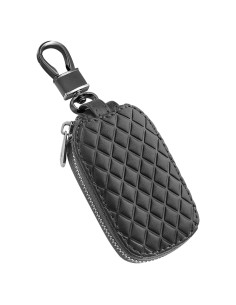 Funda de Llave de Coche IHOTDER de Cuero Genuino Negra