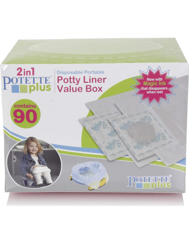 Forros Desechables para Asiento de Baño Kalencom Potette Plus - 90 Unidades