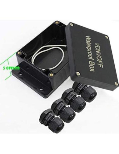 Caja Eléctrica a Prueba de Agua VONVOFF 100x68x50mm IP65