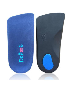 Plantillas ortopédicas Dr. Foot 3/4 para pies planos y dolor