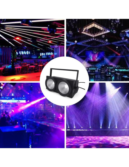 Luces Par COB DJXFLI 2x100W RGBWAuv 6 en 1 para eventos