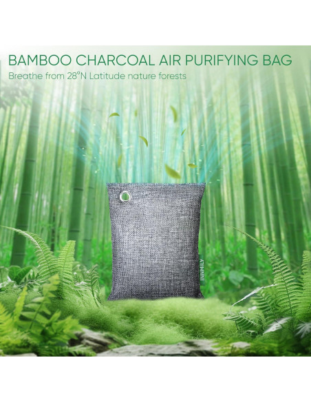 Absorbente de Olores Innmily 4x200g Carbón Activado Natural