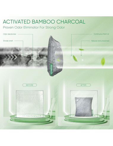 Absorbente de Olores Innmily 4x200g Carbón Activado Natural