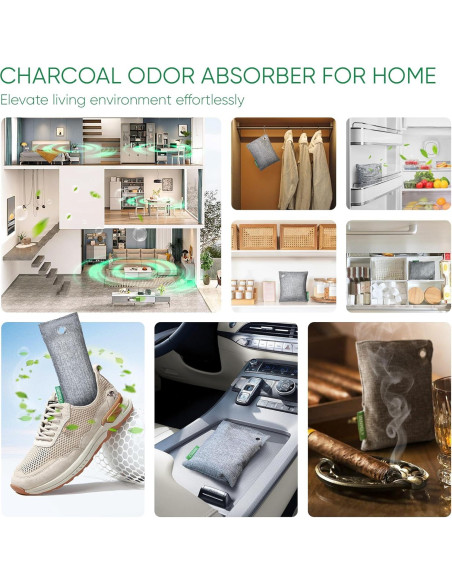 Absorbente de Olores Innmily 4x200g Carbón Activado Natural