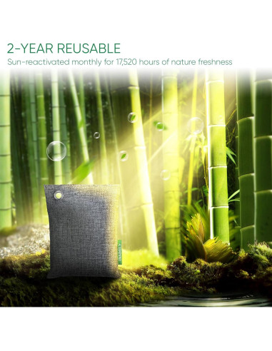 Absorbente de Olores Innmily 4x200g Carbón Activado Natural