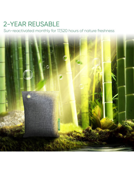 Absorbente de Olores Innmily 4x200g Carbón Activado Natural