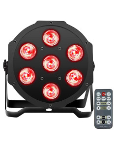 Par Can LED SHEHDS 7x18W RGBWA+UV Control Remoto