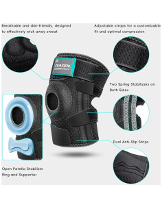 Férula para Rodilla ZEAZEN - Soporte Ajustable y Estabilizador 2