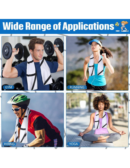 12 Toallas Refrigerantes CraftyDream Microfibra 101.6x30.5cm