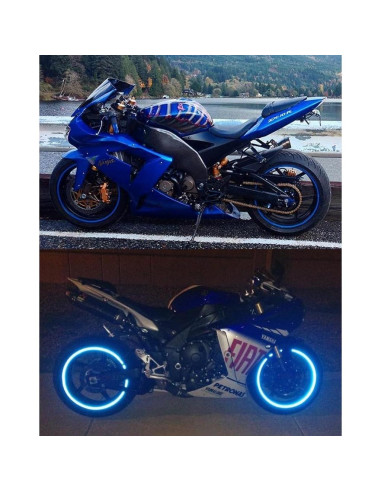 Cinta Reflectante de Llanta customTAYLOR33 Azul 43.18 cm