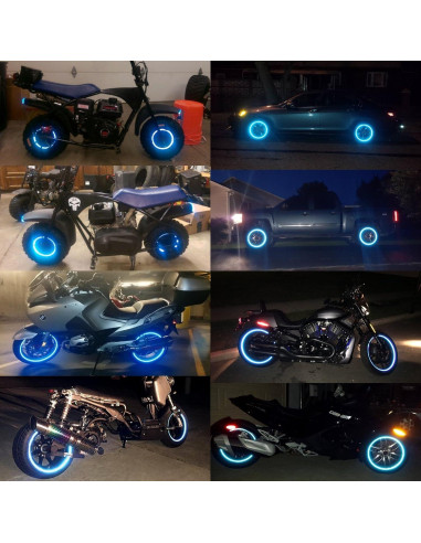 Cinta Reflectante de Llanta customTAYLOR33 Azul 43.18 cm